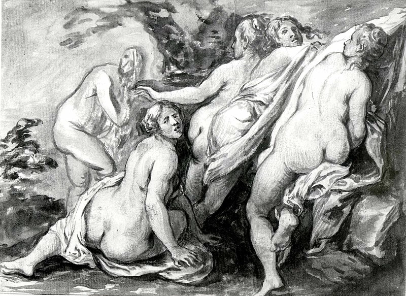 Disegno - Le ninfe sorprese al bagno, Metropolitan Museum of Art